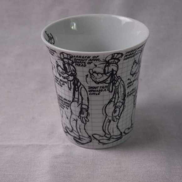 Vintage Disney Sketchbook Goofy Mug 2008 Coffee Cup Disney Collectible Ceramic - Picture 5 of 6